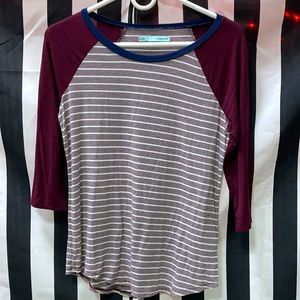 Long sleeve maroon shirt